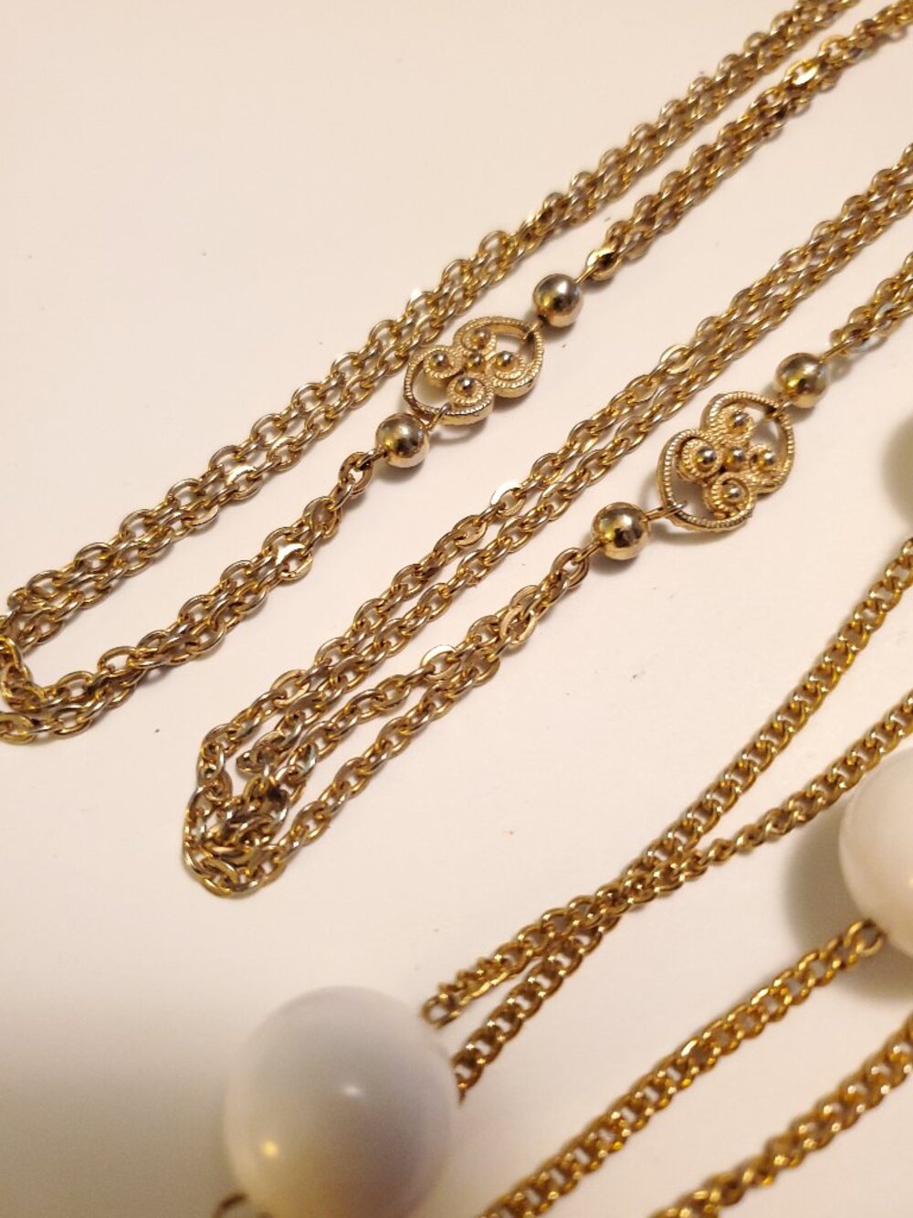2 Double Length Necklaces, items # A-2133-2134, 94 grams. - Picture 3 of 8